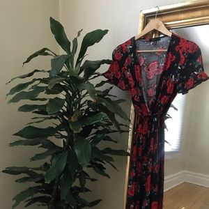 Floral Wrap Dress